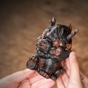 Tea Pet Chinesisches Einhorn aus Keramik