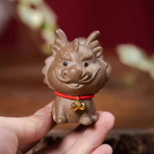 Tea Pet Drache aus roher Keramik