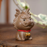 Tea Pet Drache aus roher Keramik
