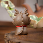 Tea Pet Drache aus roher Keramik