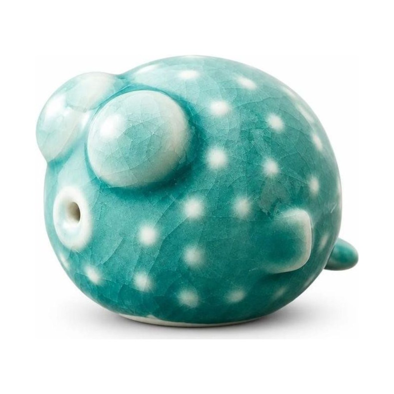 Tea Pet Fisch aus Keramik mit Blasen