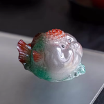 Tea Pet Fisch aus Kunstharz mit Farbwechsel