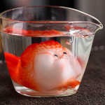 Tea Pet Fisch aus Kunstharz mit Farbwechsel