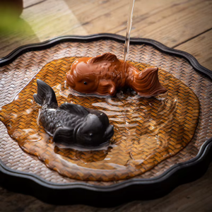 Tea Pet Fisch aus violettem Ton für Gongfu-Tee