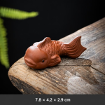 Tea Pet Fisch aus violettem Ton für Gongfu-Tee — Terrakotta