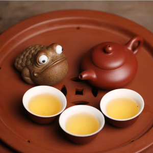 Tea Pet Frosch aus Keramik mit großen Augen