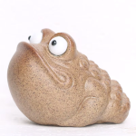 Tea Pet Frosch aus Keramik mit großen Augen