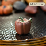 Tea Pet Frosch aus Yixing-Ton mit Fruchtformen — Gedrungene rotbraune Form