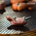 Tea Pet Frosch aus Yixing-Ton mit Fruchtformen — Rotbraune Paprika