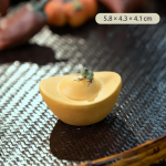 Tea Pet Frucht aus Yixing-Ton — Goldgelbes Schälchen