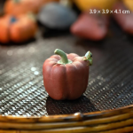 Tea Pet Frucht aus Yixing-Ton — Rotbrauner Kürbis