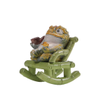 Tea Pet Goldene Kröte aus Kunstharz