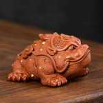 Tea Pet Goldkröte aus Zisha-Ton in 3 Farben