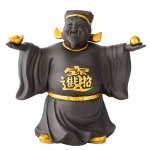 Tea Pet Gott des Reichtums aus violettem Ton