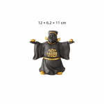 Tea Pet Gott des Reichtums aus violettem Ton