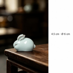 Tea Pet Hase aus glasierter Keramik