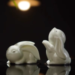 Tea Pet Hase aus Keramik, matt oder glänzend