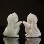 Tea Pet Hase aus Keramik, matt oder glänzend