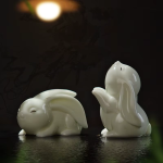 Tea Pet Hase aus Keramik, matt oder glänzend — Duo glänzend