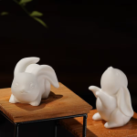 Tea Pet Hase aus Keramik, matt oder glänzend — Duo matt