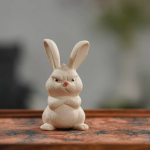 Tea Pet Hase aus Yixing-Ton (Zisha), 8,4 cm