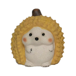 Tea Pet Igel aus violettem Ton