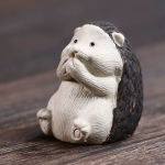 Tea Pet Igel aus Yixing-Ton — Pfoten erhoben