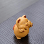 Tea Pet Katze aus Yixing-Ton für den Schreibtisch