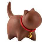 Tea Pet Katze aus Yixing-Ton mit Glöckchen