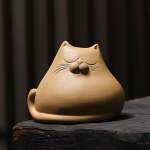 Tea Pet Katze aus Yixing-Ton (Zisha)