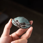 Tea Pet Krabbe aus Craquelé-Keramik