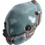 Tea Pet Krabbe aus Craquelé-Keramik