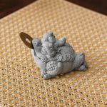 Tea Pet Kröte, handgeschnitztes Wohlstandssymbol