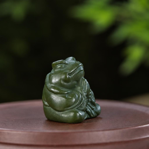 Tea Pet Kröte im Miniaturformat aus Yixing-Ton