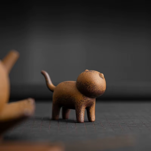 Tea Pet Kröte oder Katze aus Keramik