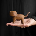 Tea Pet Kröte oder Katze aus Keramik