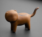 Tea Pet Kröte oder Katze aus Keramik