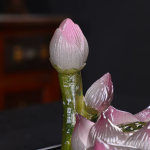 Tea Pet mit Lotusblüte aus Kunstharz
