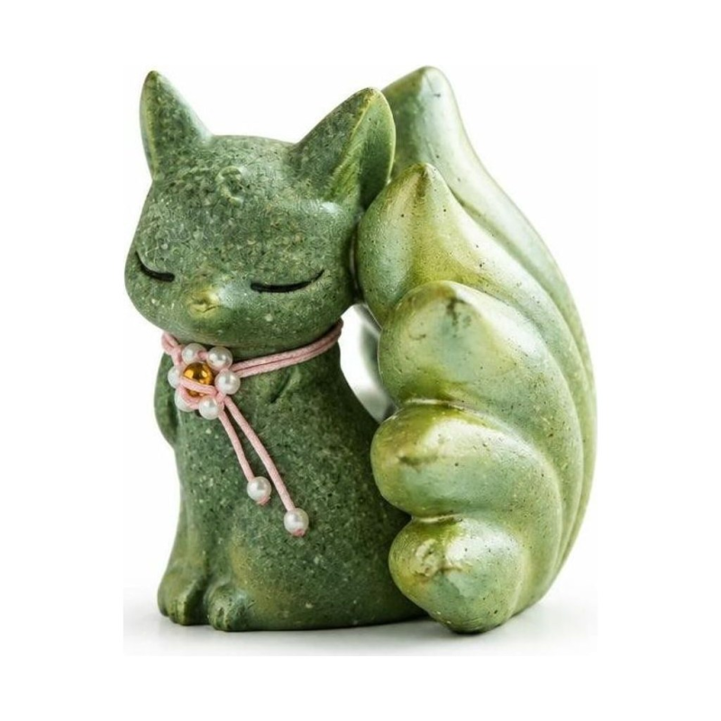 Tea Pet Neunschwänziger Fuchs aus Kunstharz