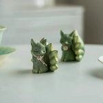 Tea Pet Neunschwänziger Fuchs aus Kunstharz