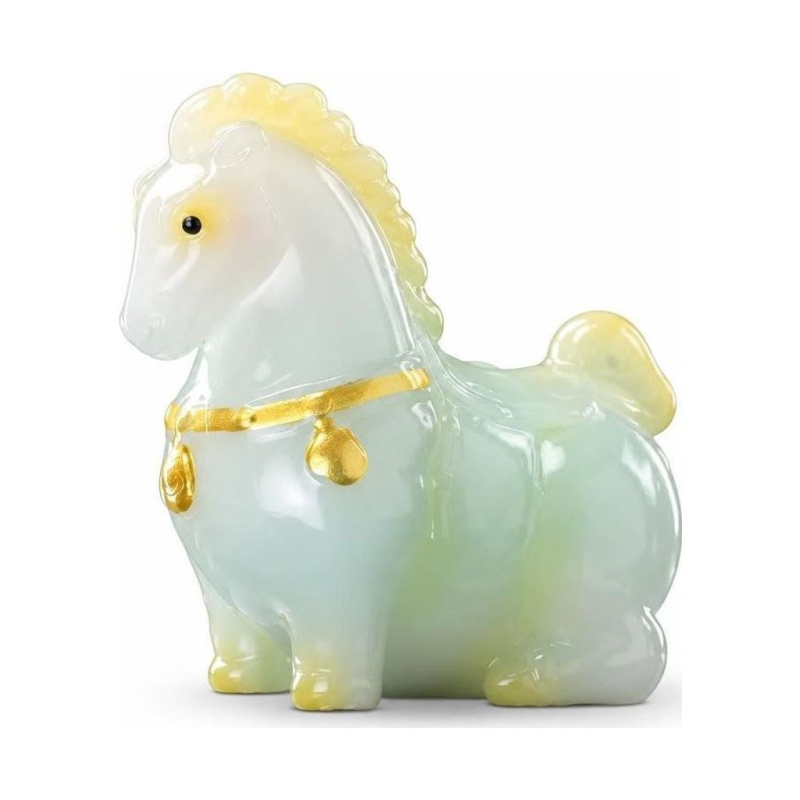 Tea Pet Pferd aus Kunstharz mit Farbwechsel und Geschenkbox