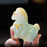 Tea Pet Pferd aus Kunstharz mit Farbwechsel und Geschenkbox