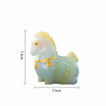 Tea Pet Pferd aus Kunstharz mit Farbwechsel und Geschenkbox