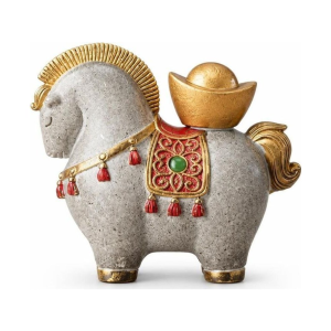 Tea Pet Pferd aus Resin mit Farbwechsel