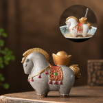 Tea Pet Pferd aus Resin mit Farbwechsel
