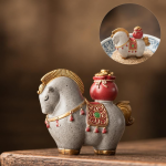 Tea Pet Pferd aus Resin mit Wärmefarbwechsel
