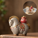 Tea Pet Pferd mit Farbwechsel — Mit rotem Beutel