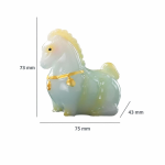 Tea Pet Pferd mit modellierter Mähne und Farbwechsel