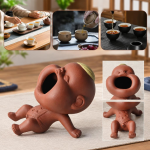 Tea Pet Pipi Boy aus violettem Ton