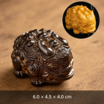 Tea Pet Pixiu aus Harz mit Farbwechsel — Sehr dunkles Braun